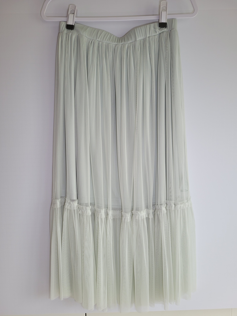 Forever 21 Pale Mint Layered Maxi Tulle Skirt